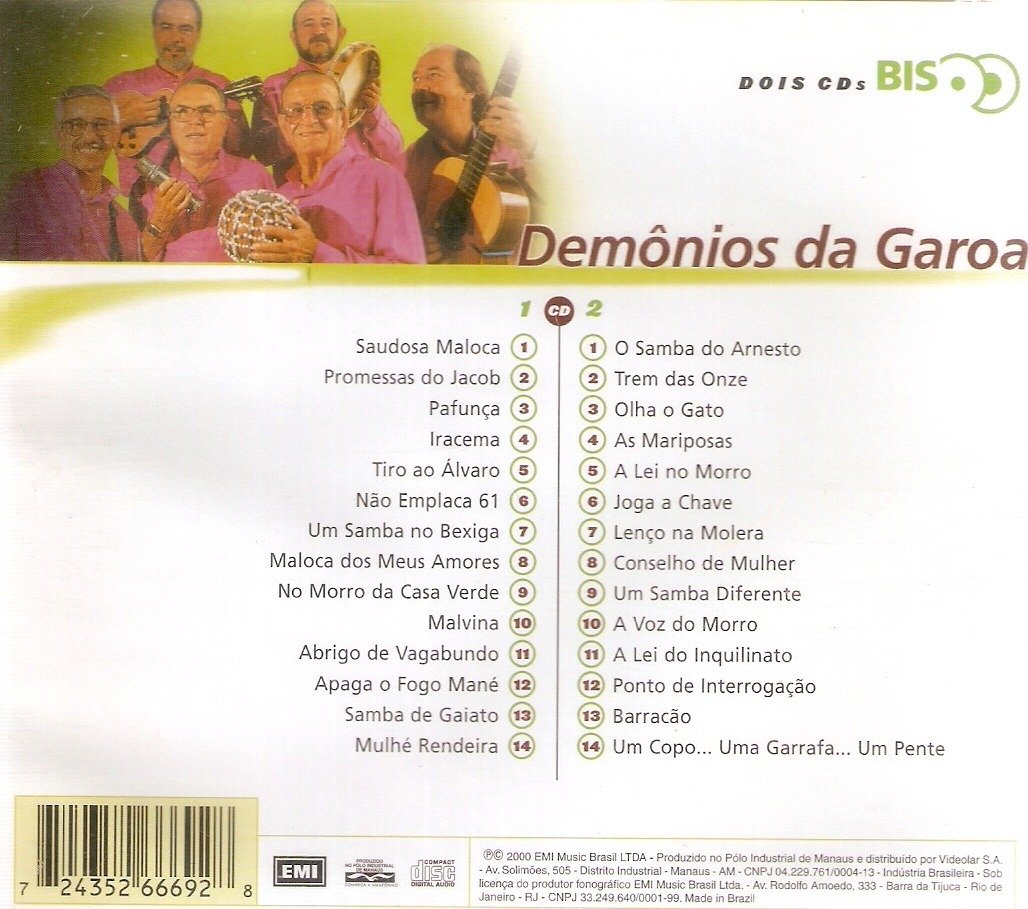 Cd Demônios Da Garoa Serie Bis Together