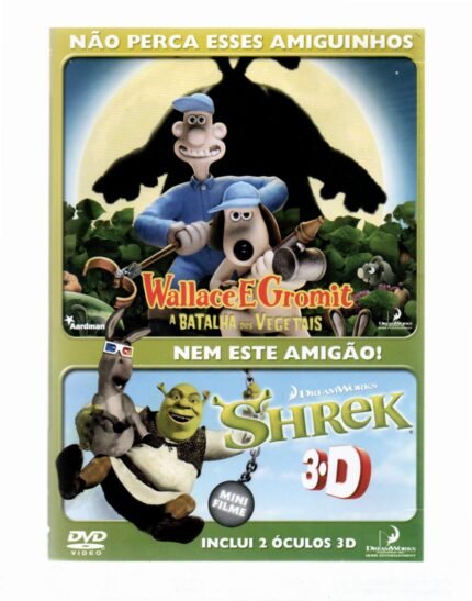 Dvd Duplo Wallace E Gromit & Shrek  3d