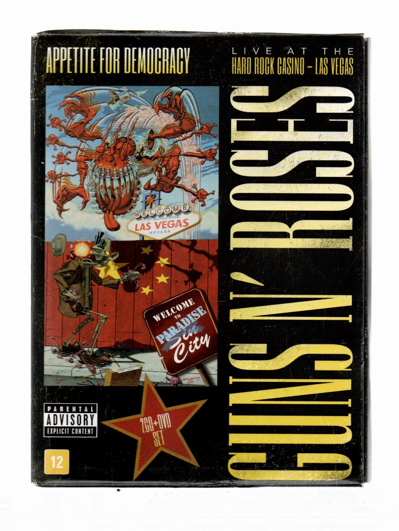 6d6578fbcfef5aae7444e6e0d9785160.jpg Dvd + Cd Duplo Guns N' Roses - Appetite For Democracy - Imagem 1
