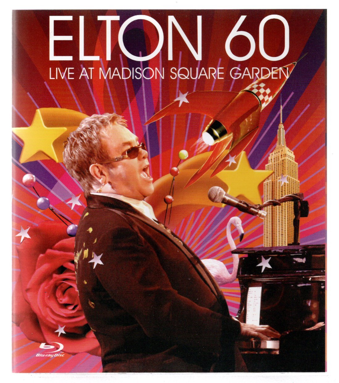 e4f443e78c0cb6ce9bf53c8ad8df27e0.jpg Blu-ray Elton John 60: Live At Madison Square Garden - Imagem 1