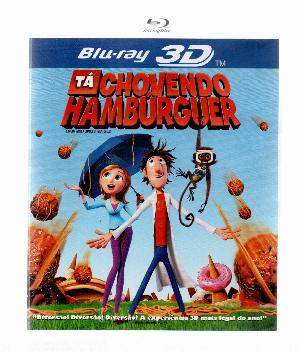 074f257b409f8fb8883c6c52470fcb9f.jpg Ta Chovendo Hamburguer 3D Blu-Ray - Imagem 1