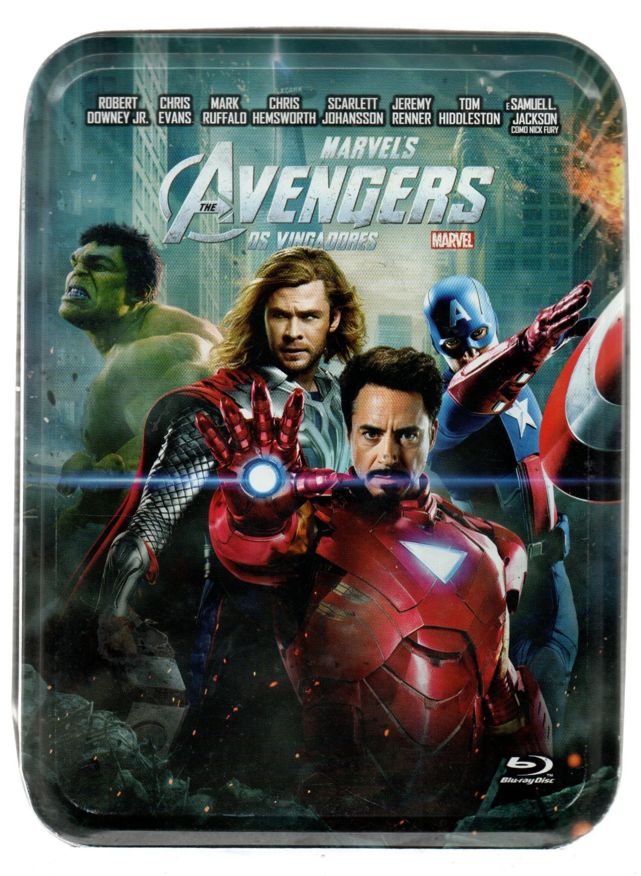 5fc14b6c685d6b6c63dd04060b179c87.jpg Box Blu-ray Duplo + Cards Os Vingadores (lata) - Imagem 1
