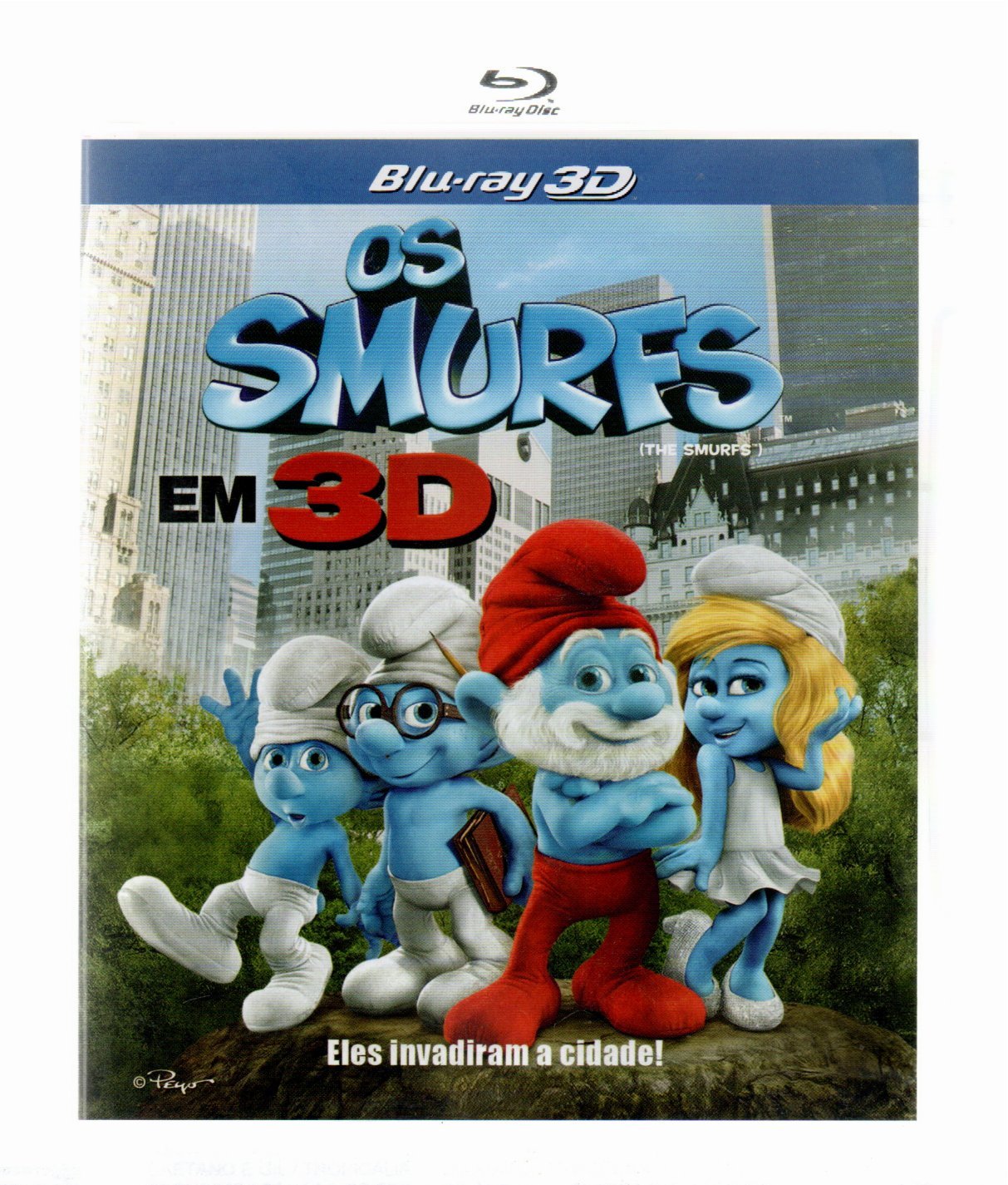 9f3c450bd109d781cfd137789e7a4cd3.jpg Blu-ray 3d Os Smurfs - Eles Invadiram A Cidade - Imagem 1