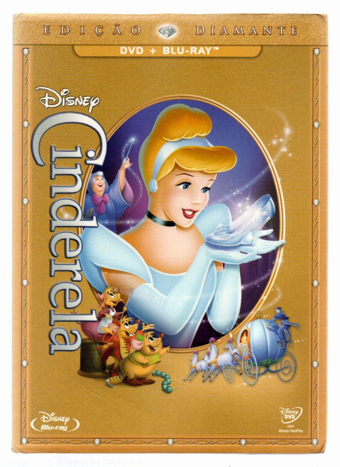 ba75fd80ff916473de15b5cb33cf5f10.jpg DVD + BLU-RAY - CINDERELA - EDIÇÃO DIAMANTE - Imagem 1