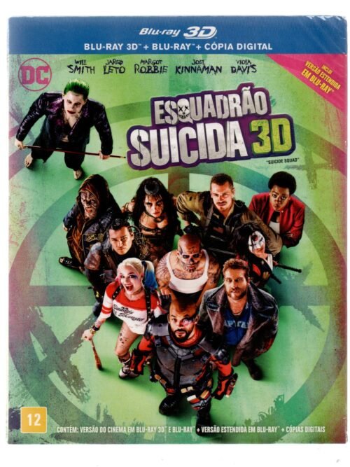 Blu-ray 3D Triplo - Esquadrao Suicida