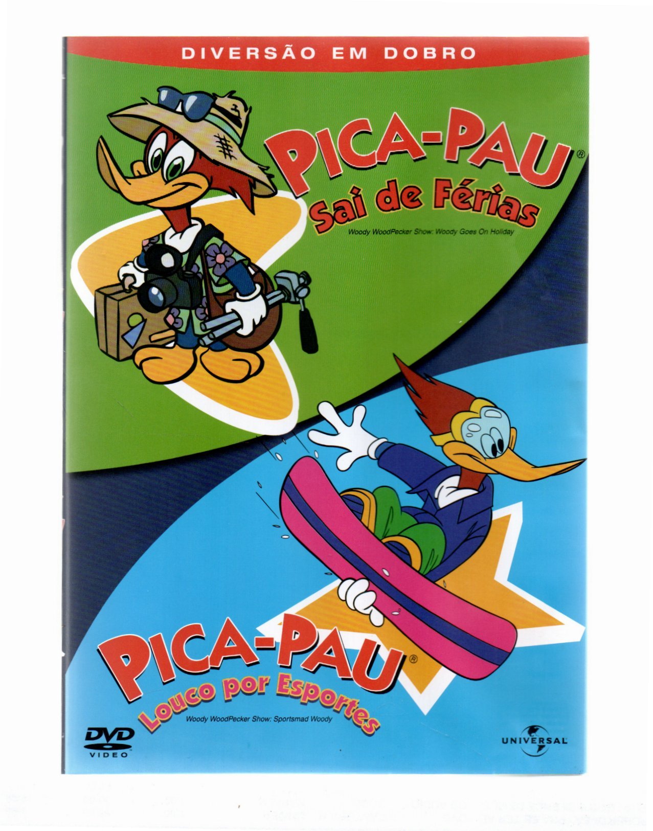f7b9e1754cc8320ea2650cf5c49debf7.jpg Dvd - Pica-pau Sai De Férias - Pica-pau Louco Por Esportes - Imagem 1