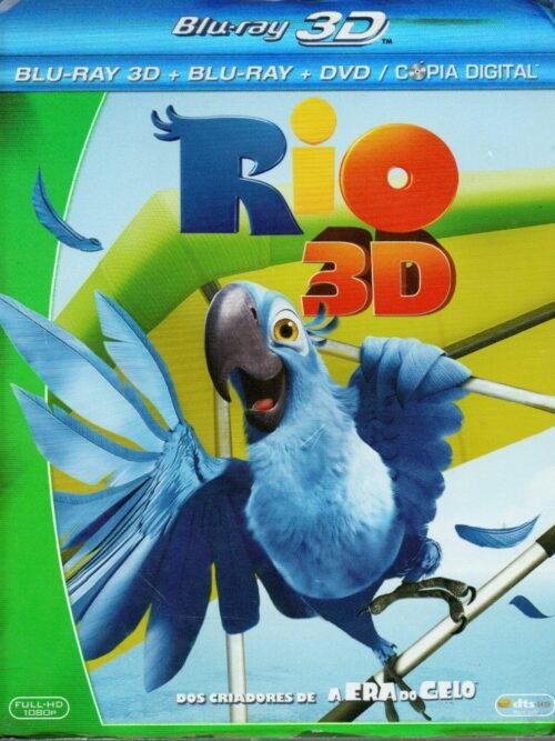 Blu-ray 3d + Blu-ray + Dvd Rio 3D