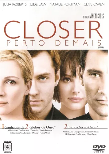 d4949c6c26a3402dc87f6085bed29c03.webp Dvd Closer Perto Demais - Julia Roberts/ Jude Law - Imagem 1