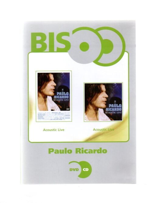 DVD + CD Paulo Ricardo - ACOUSTIC LIVE  Serie Bis