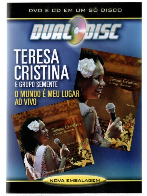 DVD Dual Disc Teresa Cristina O Mundo é Meu Lugar Ao Vivo
