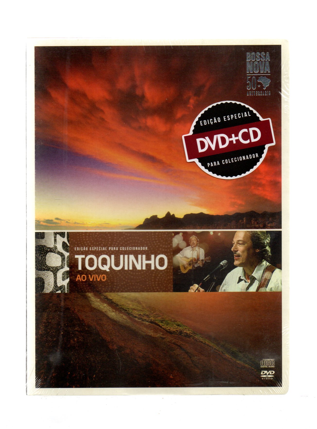 e32627402074e745159903e93d2db14a.jpg DVD + CD TOQUINHO - AO VIVO EDIÇÃO ESPECIAL PARA COLECIONADOR - Imagem 1