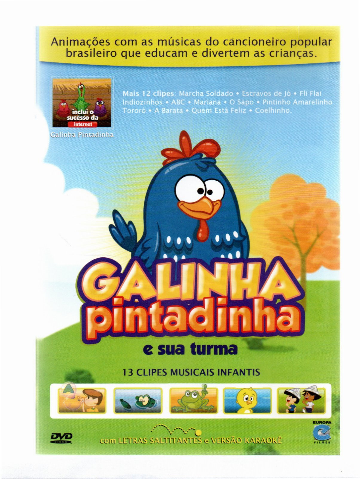 7f99dcefb2434aefe4b2c6b63e02f228.jpg Dvd - Galinha Pintadinha Vol.1 - Imagem 1
