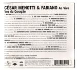Cd César Menotti & Fabiano  Ao Voz Do Coração Digipack - Imagem 2