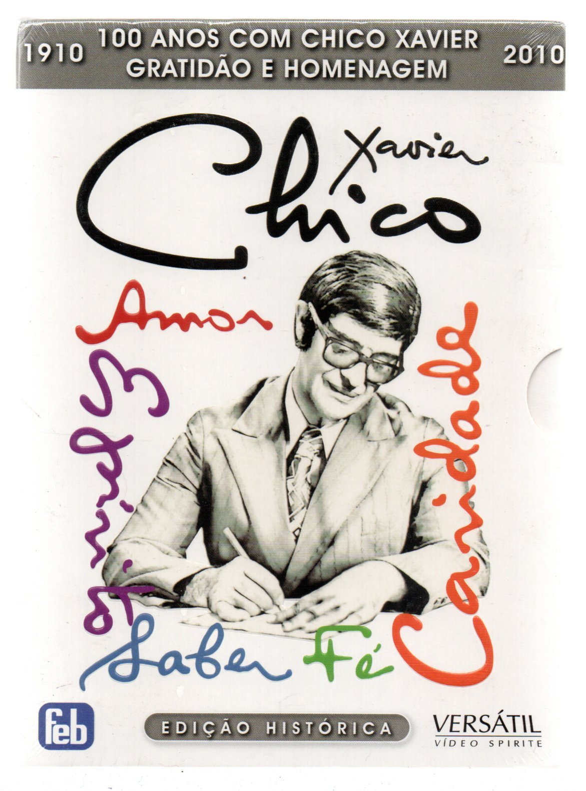 e68cf584bc47f27b1b0f7fa4c8adbfe9.jpg BOX 100 Anos com Chico Xavier gratidao e homenagem - Imagem 1