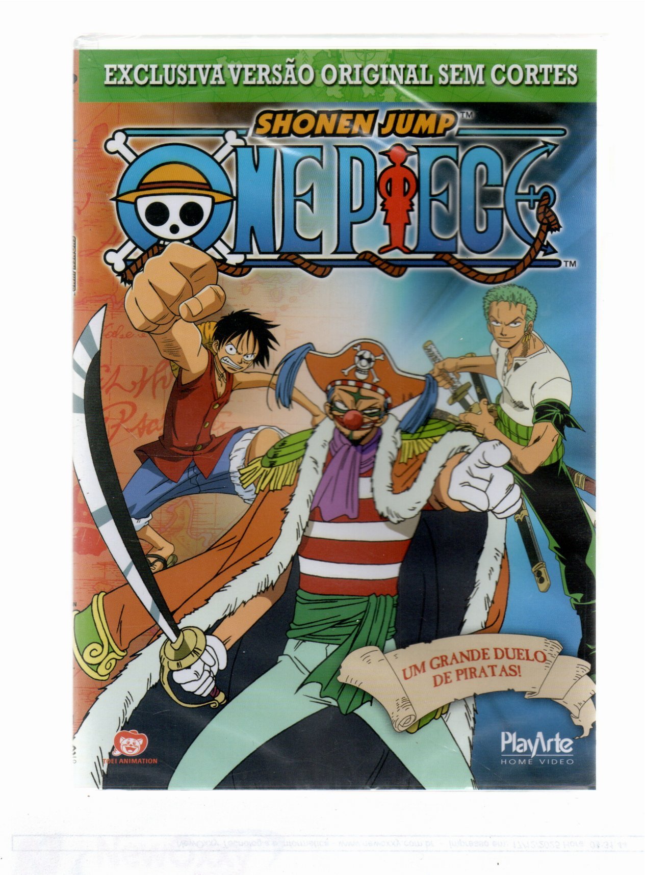 45d9aae549f13ce40253044d59c0211e.jpg Dvd Shonen Jump - One Piece - Um Grande Duelo De Piratas - Imagem 1