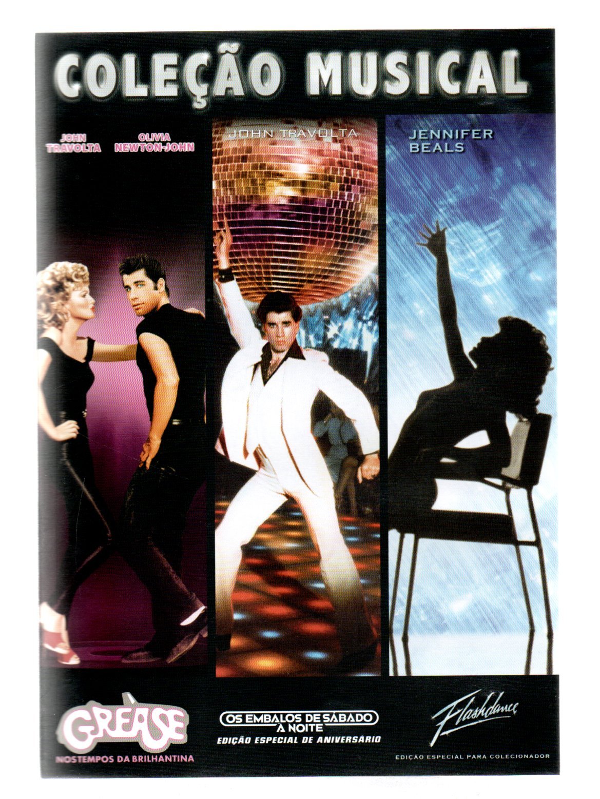 b9bcb958bfda2beaeddc9522ed4718de.jpg Box 3 DVD'S Coleção Musical - Grease, Embalos De Sábado... - Imagem 1
