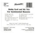 CD Bobby Scott and His Trio - For Setimental Reasons - Imagem 2