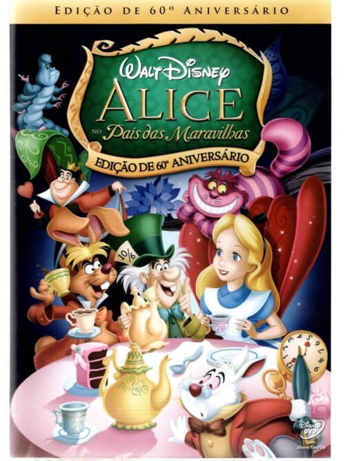 DVD Alice No País Das Maravilhas Edição De 60º Aniversário